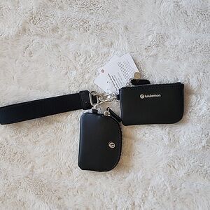 Lululemon Dual Pouch Wristlet Cactus Leather